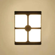 Timeea Outdoor LED Wall Lamp, 20W, Black, 6000K