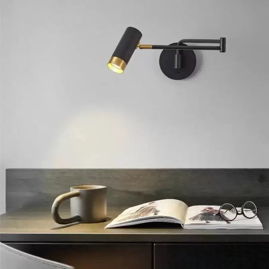 Fernando 5W LED Wall Lamp Black Gold