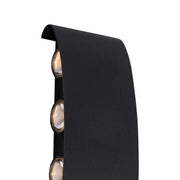Fantas Outdoor and Indoor LED Wall Lamp, 8 Sources x 1W, IP65, Metallic, Black, 3000K