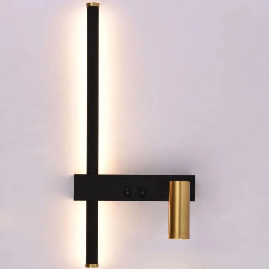 Glory LED Wall Lamp 9W Black Gold