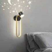 Hayden 20W LED Wall Lamp Black Gold