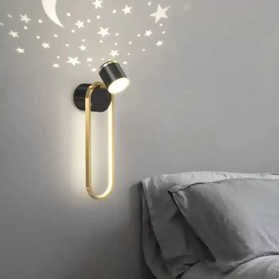 Hayden 20W LED Wall Lamp Black Gold