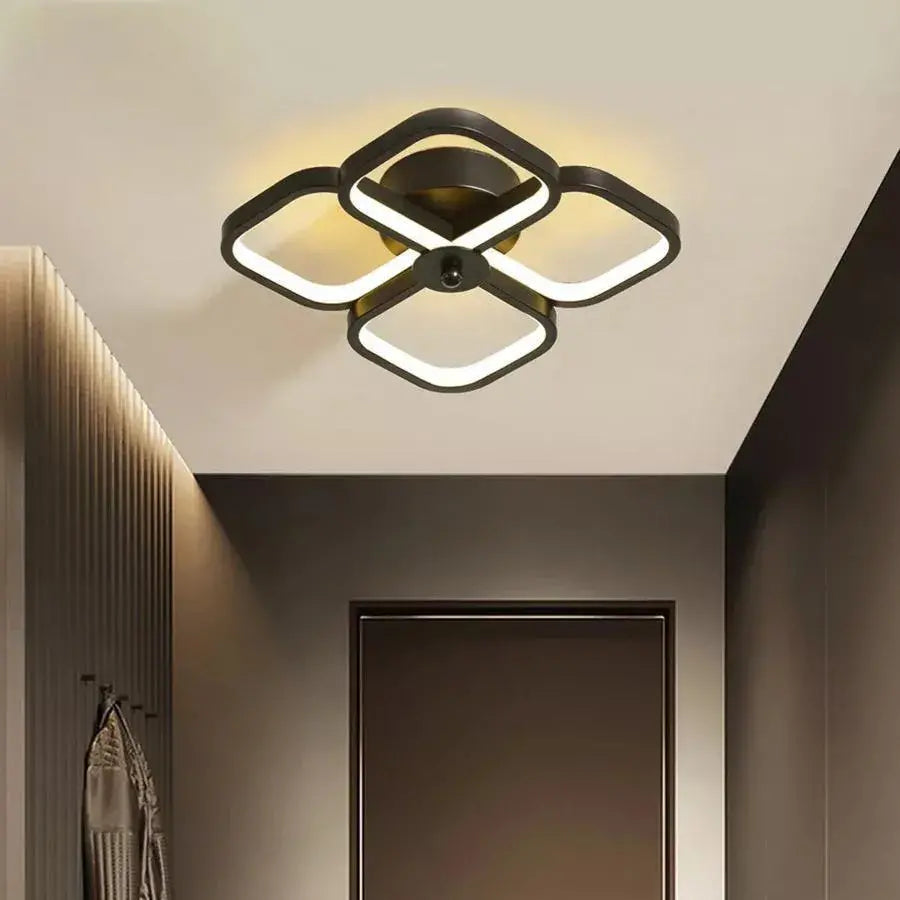 VERTEX Tesser LED Chandelier, 36W, Cold/Warm/Neutral Light, Black