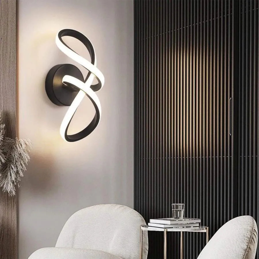 Isaura LED Wall Lamp 23W Black White