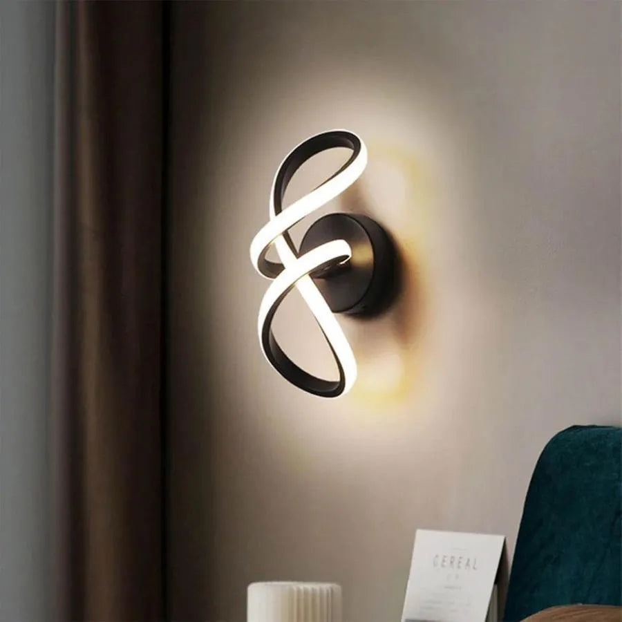 Isaura LED Wall Lamp 23W Black White