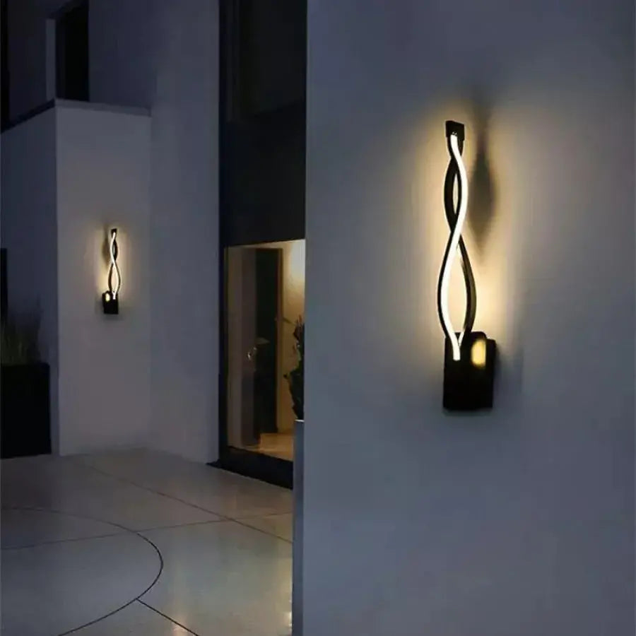 Johari LED Wall Lamp, 34W, Black, Cold/Warm/Neutral Light