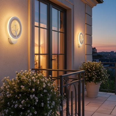 DAISY LED Wall Lamp, 13W, Cold/Warm/Neutral Light, White with Crystal
