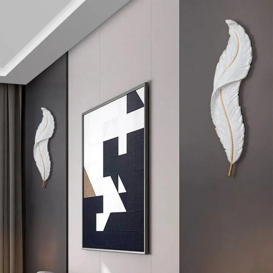 LED Wall Lamp Pena 25W 63cm White Gold