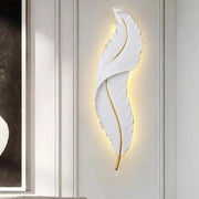 LED Wall Lamp Pena 65cm White Gold