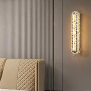 LED Wall Lamp PRISCILA, 5W, Crystal, Glossy Chrome, Warm/Cold/Neutral Light