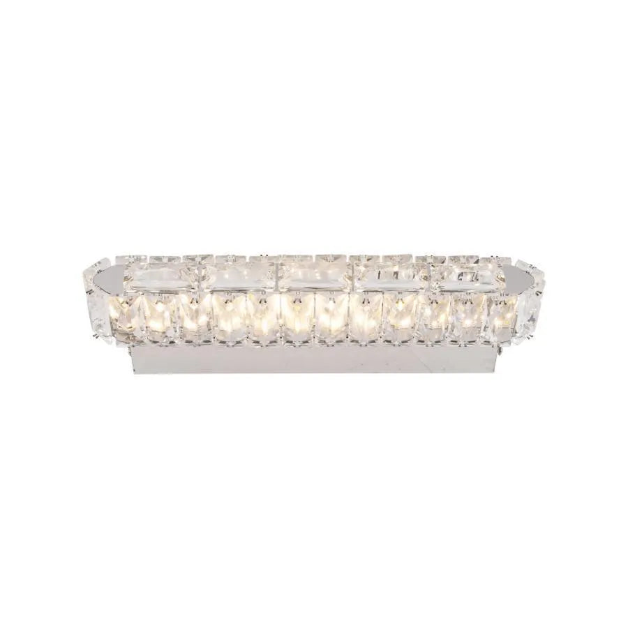 LED Wall Lamp PRISCILA, 5W, Crystal, Glossy Chrome, Warm/Cold/Neutral Light
