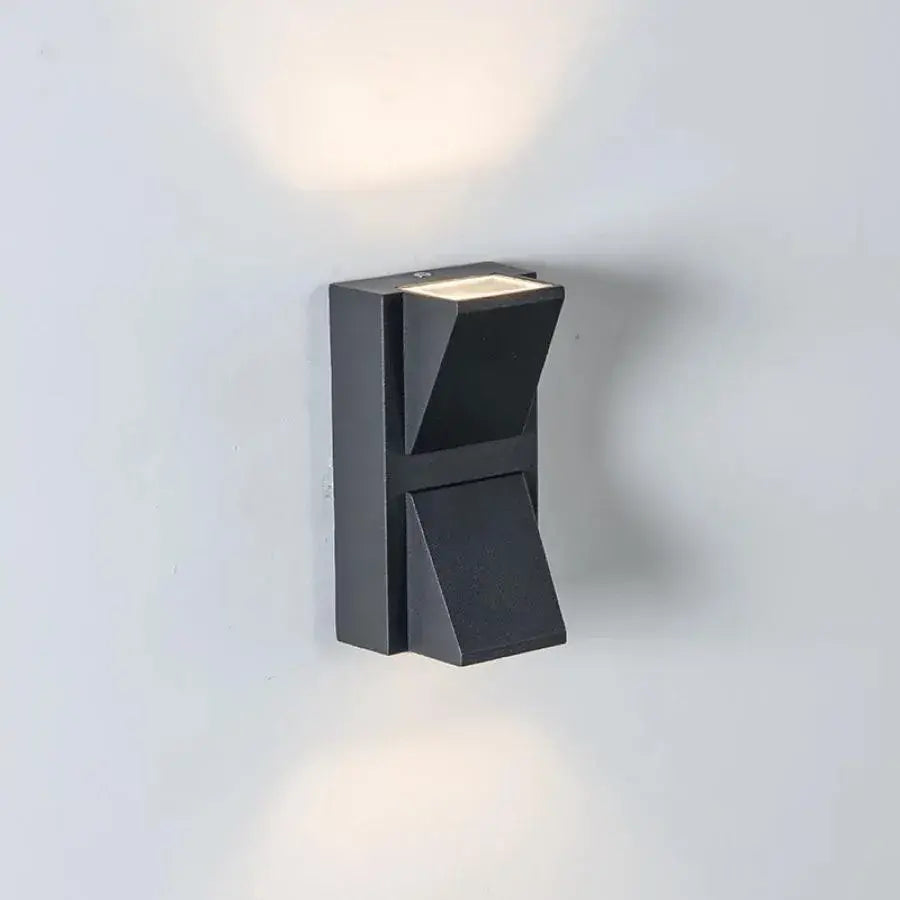 Outdoor Scarlet LED Wall Light, 6W, Black, 3000K