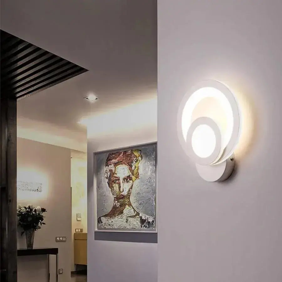 Urbanist LED Wall Lamp 19W Round Cold/Warm/Neutral Light Acrylic and White Metal