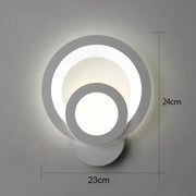 Urbanist LED Wall Lamp 19W Round Cold/Warm/Neutral Light Acrylic and White Metal