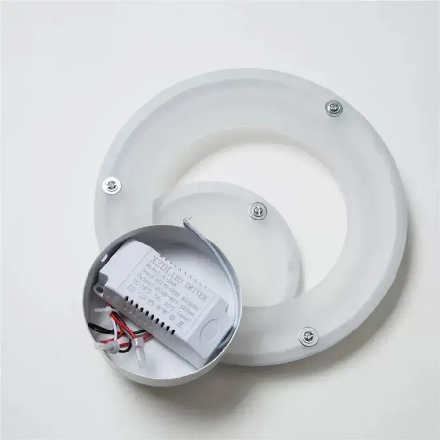 Urbanist LED Wall Lamp 19W Round Cold/Warm/Neutral Light Acrylic and White Metal