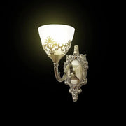 Rustic COTTAGE Wall Lamp, 1*E27, Bronze, Metal and Glass