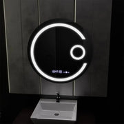 Mirror LED Round 60cm Visio MotionGlow Marcello System Defrosting Clock & Thermometer Dimable Cosmetics