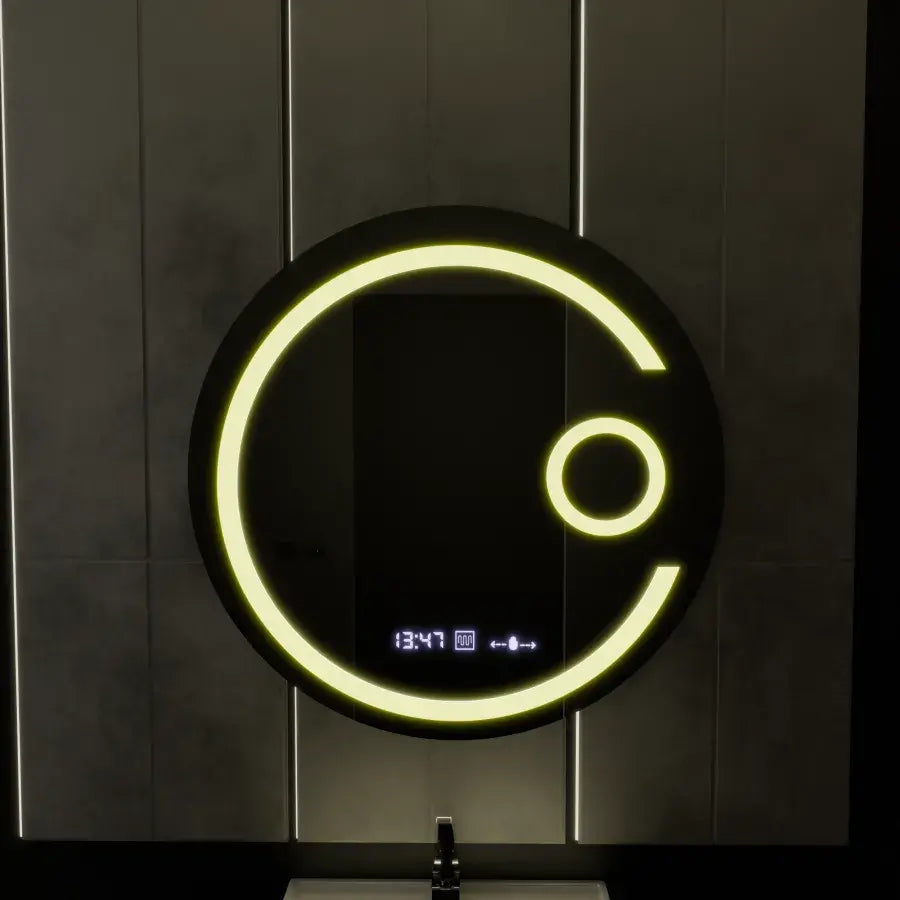 Mirror LED Round 60cm Visio MotionGlow Marcello System Defrosting Clock & Thermometer Dimable Cosmetics