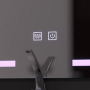 Mirror LED rectangular 60x80cm touch vest disabling system