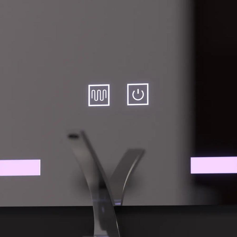 Mirror LED rectangular 60x80cm touch vest disabling system