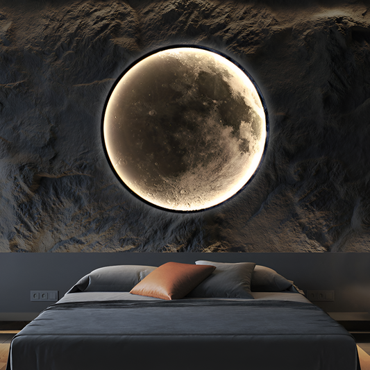 Moon Decorative LED Wall Light 83W Diameter 120CM Cold/Neutral/Warm Light 3000K/4000K/6000K