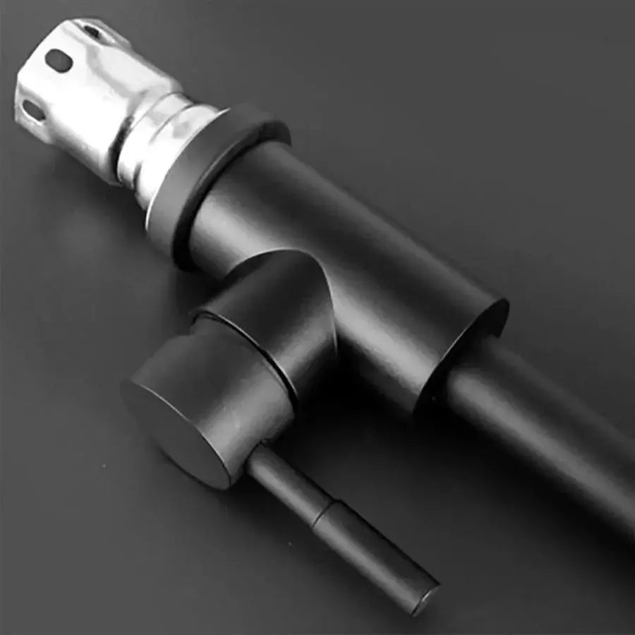 Basin Mixer with Rotating Spout, Black, SUS304 Stainless Steel, LY008C