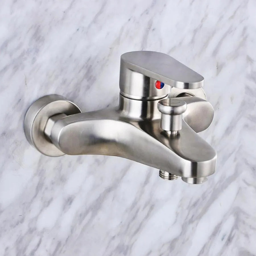 Bathroom Faucet, SUS304 Stainless Steel, Satin Finish, LY007