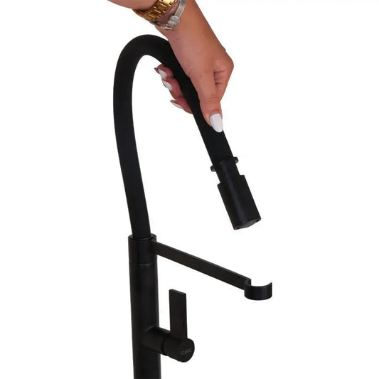 Kitchen Faucet, Sanitary Brass, Black, CF2045