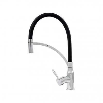 Kitchen Faucet, Sanitary Brass, Black with Chrome, WZX/2019