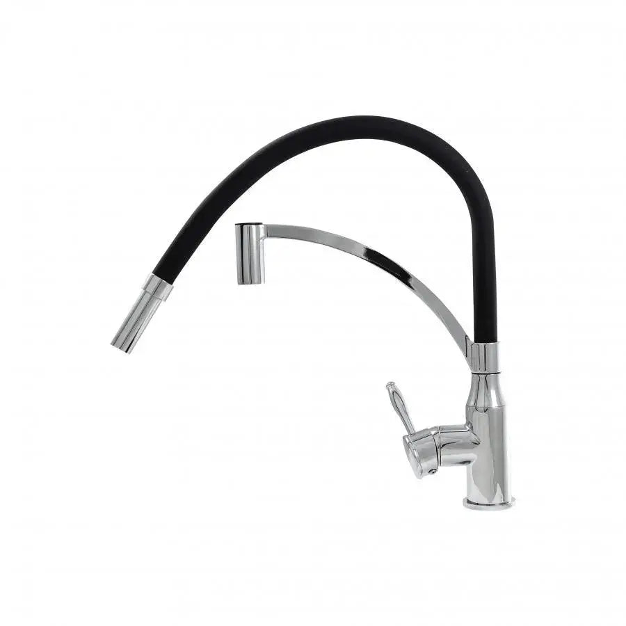 Kitchen Faucet, Sanitary Brass, Black with Chrome, WZX/2019
