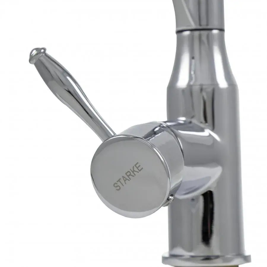 Kitchen Faucet, Sanitary Brass, Black with Chrome, WZX/2019