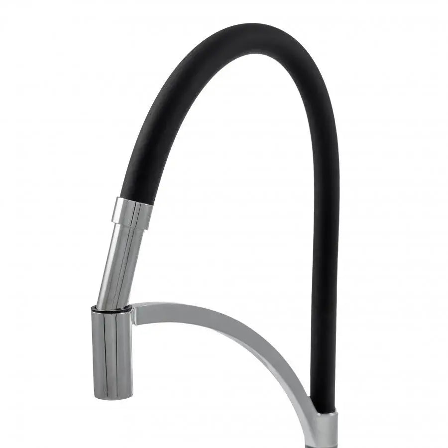 Kitchen Faucet, Sanitary Brass, Black with Chrome, WZX/2019