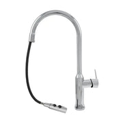 Kitchen Faucet with Pull-out Shower Sanitary Brass Silver CF/1035/C 