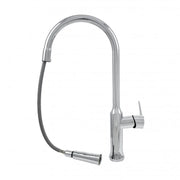 Kitchen Faucet with Pull-out Shower Sanitary Brass Silver CF/1035/C1