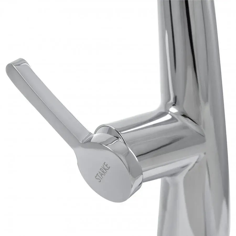 Kitchen Faucet with Pull-out Spray, Sanitary Brass, Chrome, W059