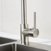 Kitchen Faucet with Pull-out Spray, Stainless Steel and Chrome Brass, YD/101