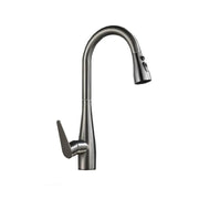 Kitchen Faucet with Pull-out Shower Stainless Steel Gray ZY1010 