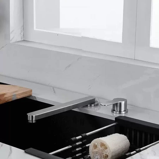 Premium Kitchen Faucet, Brushed Stainless Steel, Recessed YSQ/107 Kitchen Faucets Default Title Alessandro Design