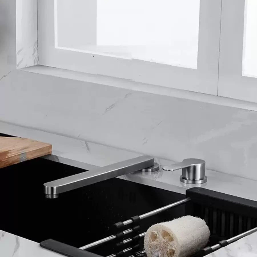 Premium Kitchen Faucet, Brushed Stainless Steel, Built-in YSQ/107
