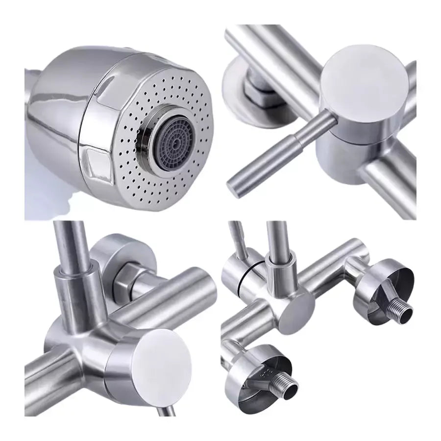 Kitchen Faucet, SUS304 Stainless Steel, Satin Finish, CF014