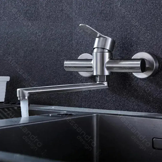 Kitchen Faucet, SUS304 Stainless Steel, Satin, CF037 Kitchen Faucets Default Title Alessandro Design