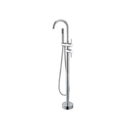 Floor Mounted Faucet with Round Frame, Sanitary Brass, Chrome, CF2032