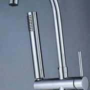 Floor Mounted Faucet with Round Frame, Sanitary Brass, Chrome, CF2032
