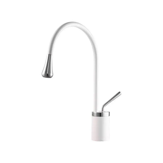Basin Faucet, Sanitary Brass, White, WZY/326/B Bathroom Faucets Default Title Alessandro Design