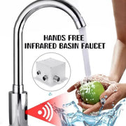 Basin Faucet with Sensor, Sanitary Brass, Chrome, RW-103