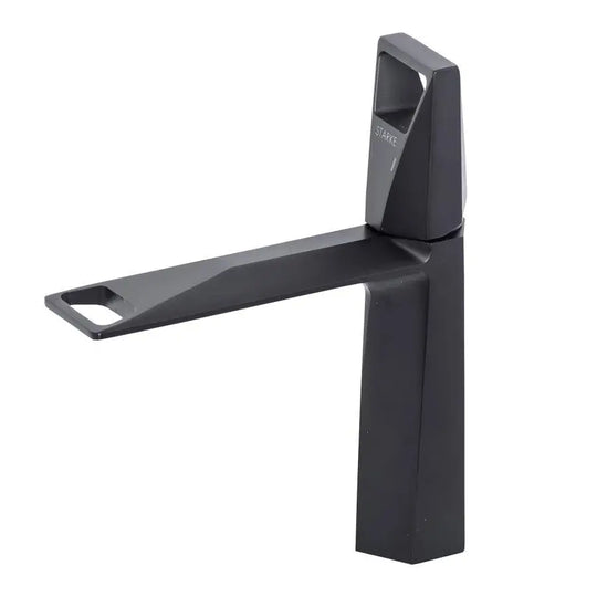 Single-lever Basin Faucet Ceramic Cartridge Sanitary Brass Black Satin Connections and Fixing Kit Included 10107H Bathroom Faucets Default Title Alessandro Design