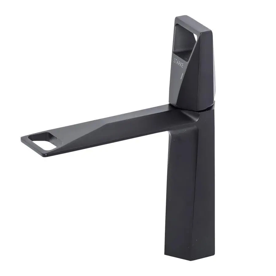 Single Lever Basin Mixer Ceramic Cartridge Sanitary Brass Satin Black Connections and Fixing Kit Included 10107H