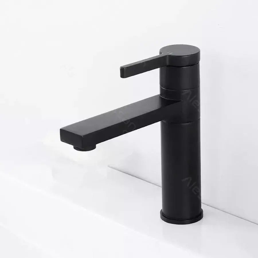 Basin Faucet, Sanitary Brass, Black, 7207H