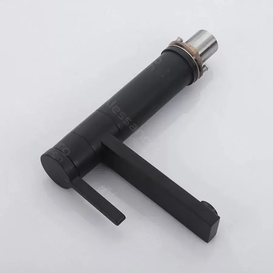 Basin Faucet, Sanitary Brass, Black, 7207H