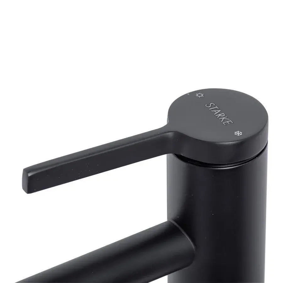 Basin Faucet, Sanitary Brass, Black, 7237H